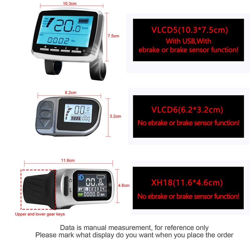 XH18 écran LCD pour TongSheng TSDZ2 mi moteur d'entraînement vélo électrique vélo Ebike pièces accessoires de Modification