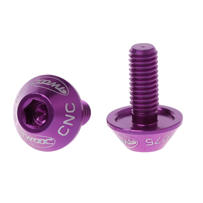 2 uds M5x10mm aleación de aluminio bicicleta soporte de botella de agua de bicicleta perno titular tornillo