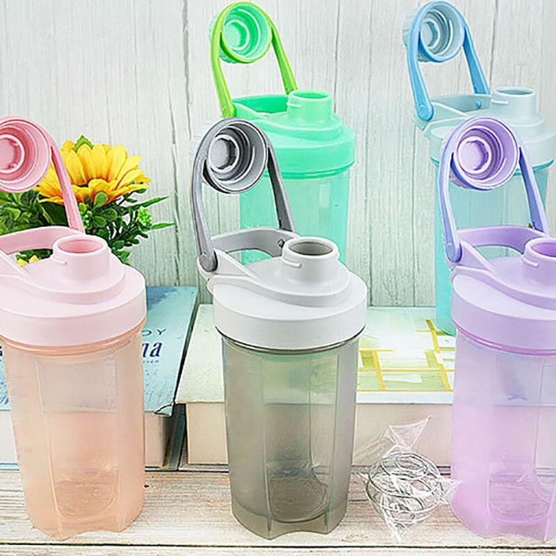 Zl Huishoudelijke Benodigdheden 500Ml Schudden Cup Plastic Eiwitpoeder Milkshake Cup Draagbare Fitness Oefening Cup