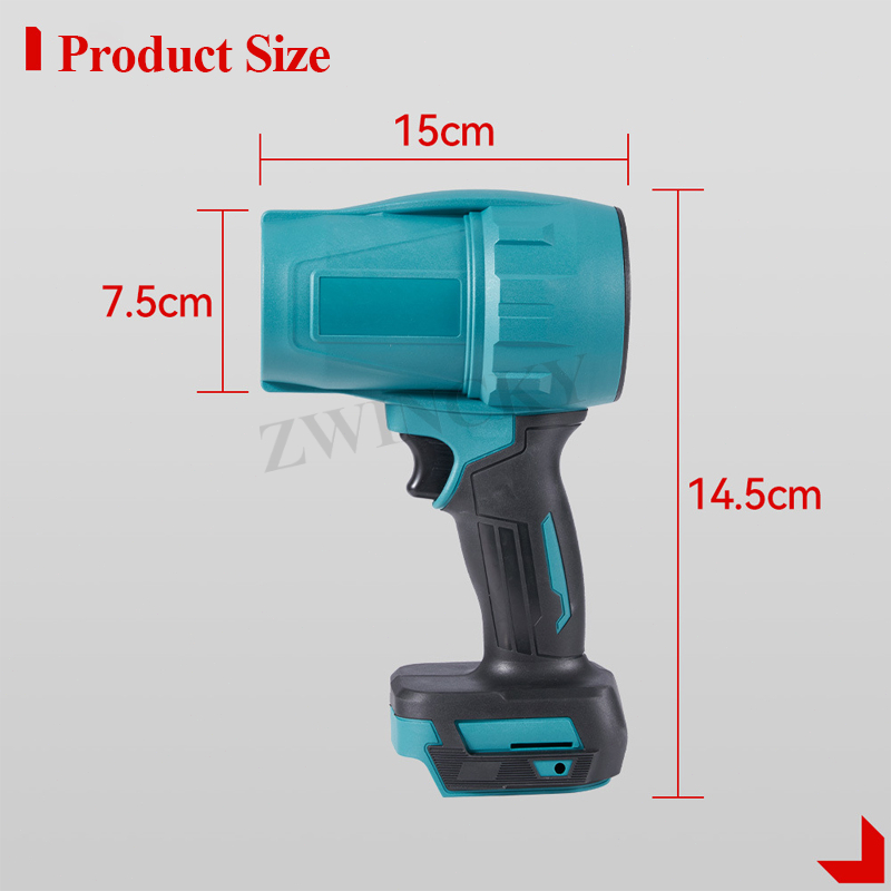 Für Makita 18V Lithium-Batterie Violent Blower Mini Turbo Jet Fan Handheld Bürstenlosen Motor industrielle Kanal Fan High-Power Fan