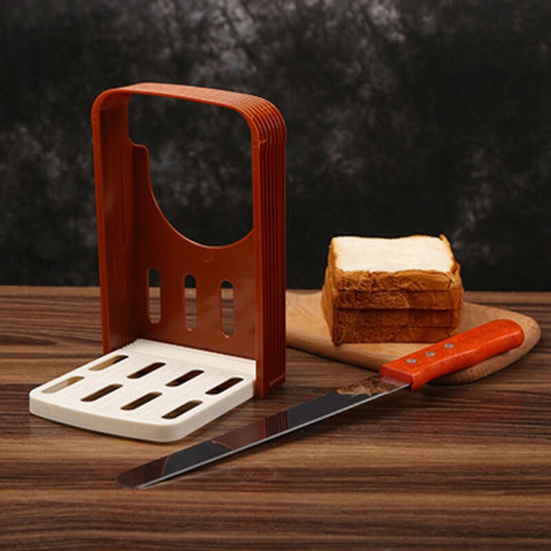Brood Slicer Keuken Brood Toast Cutter Opvouwbare Bakken Voedsel Cutter Brood Sandwich Snijden Tool