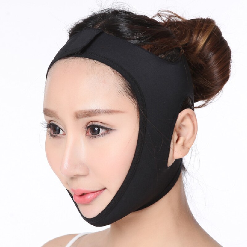 Masque facial amincissant slim en V, bande adhésive élastique, accessoire de sport, bandeau élévateur, ceinture de soins du visage, 1 pièce