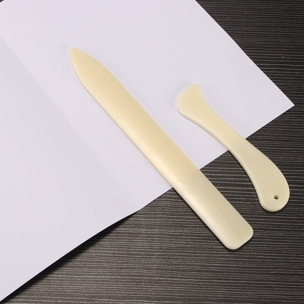 2 Pcs Leather Craft Gereedschap Bone Map Voor Lederen Scoren Vouwen Kreuken Randen Papier Handgemaakte Naaien Gereedschap Accessoires