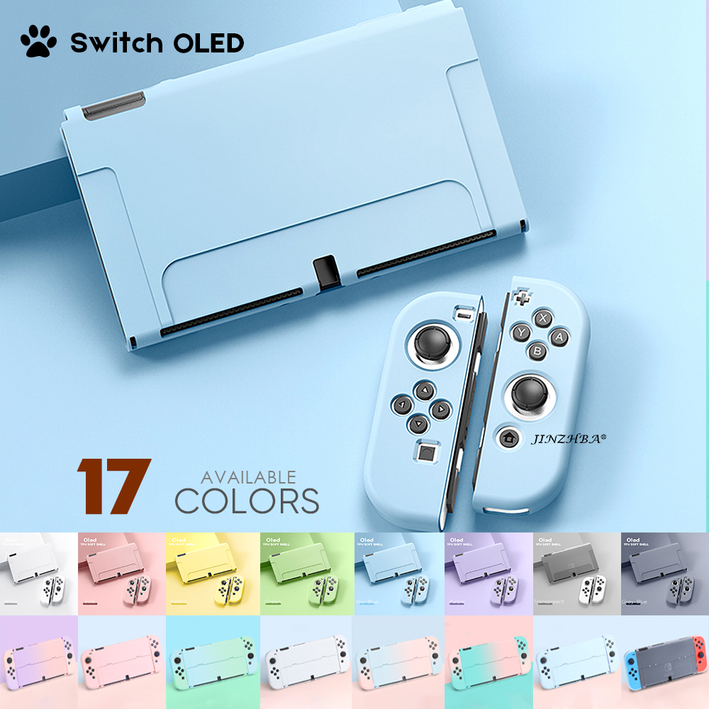 NEUE Für Schalter OLED Schutzhülle Soft/Hard Cover Kawaii Rosa Silikon Schutzhülle Für Nintendo OLED Konsole Zubehör