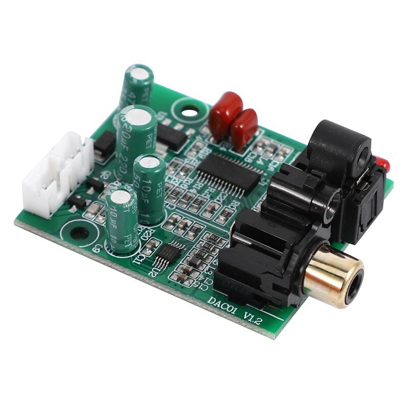 Dac Digital Decoder Cs8416+Cs4344 Optical Fiber Coaxial Digital Signal Input Stereo Audio Output Decod For Amplifier Diy