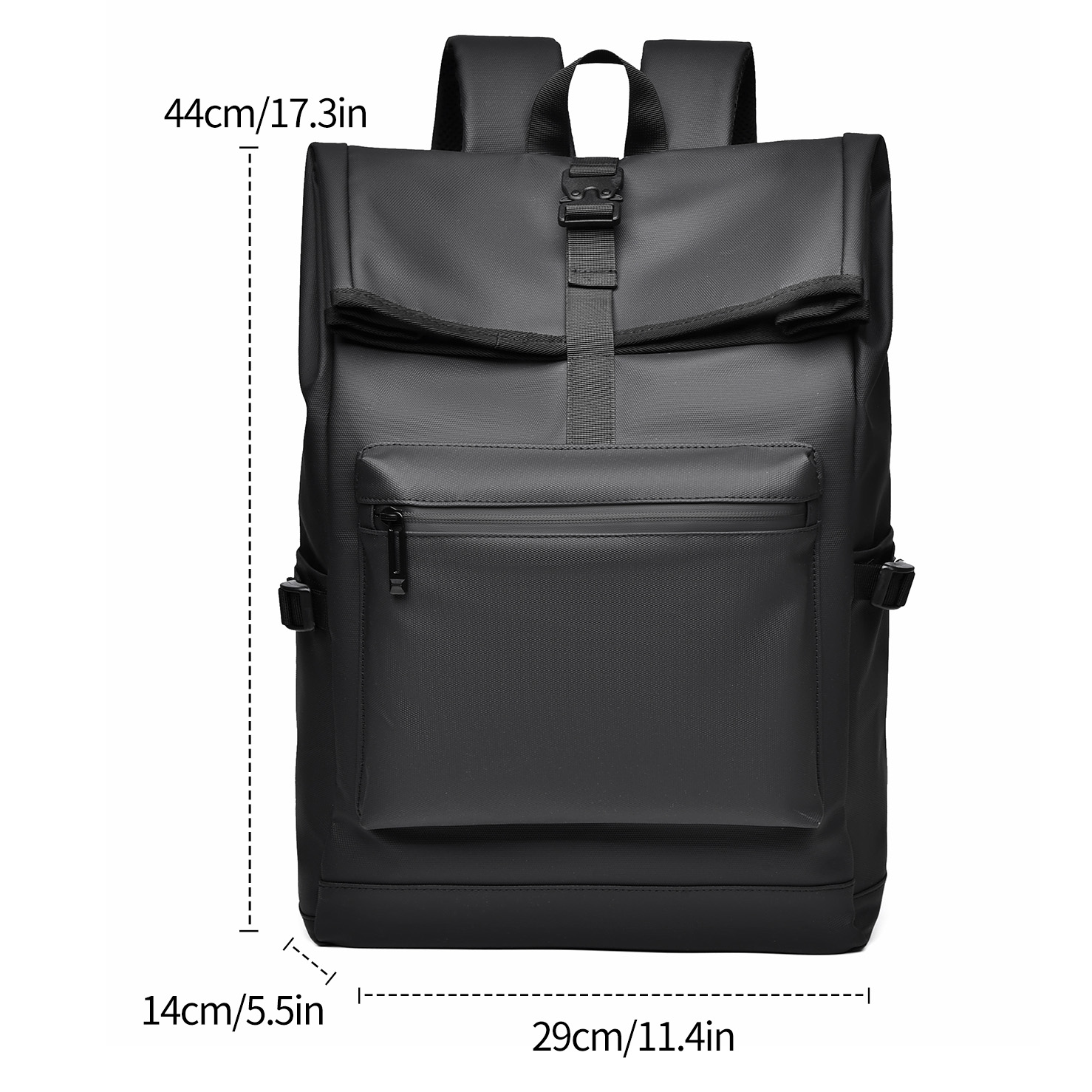 A 15.6-Inch Men's And Women's Large Capacity Simple Wear-Resistant Anti-Scratch Fabric Multi-Functional Casual Backpack