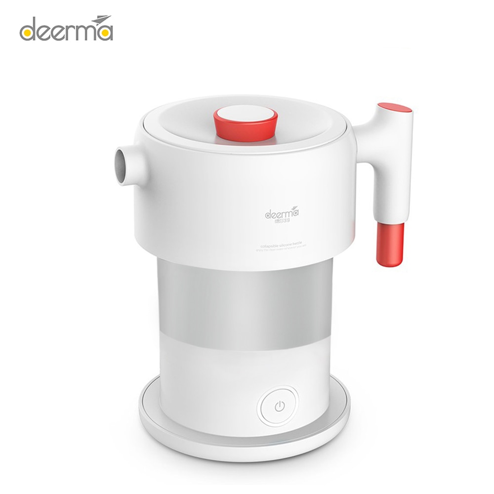 Neue Deerma 0,6 L Handheld Tragbare Elektrische Wasser Wasserkocher Klapp Elektrische Wasser Glaskolben Topf Auto Energie-aus Schutz Wasserkocher