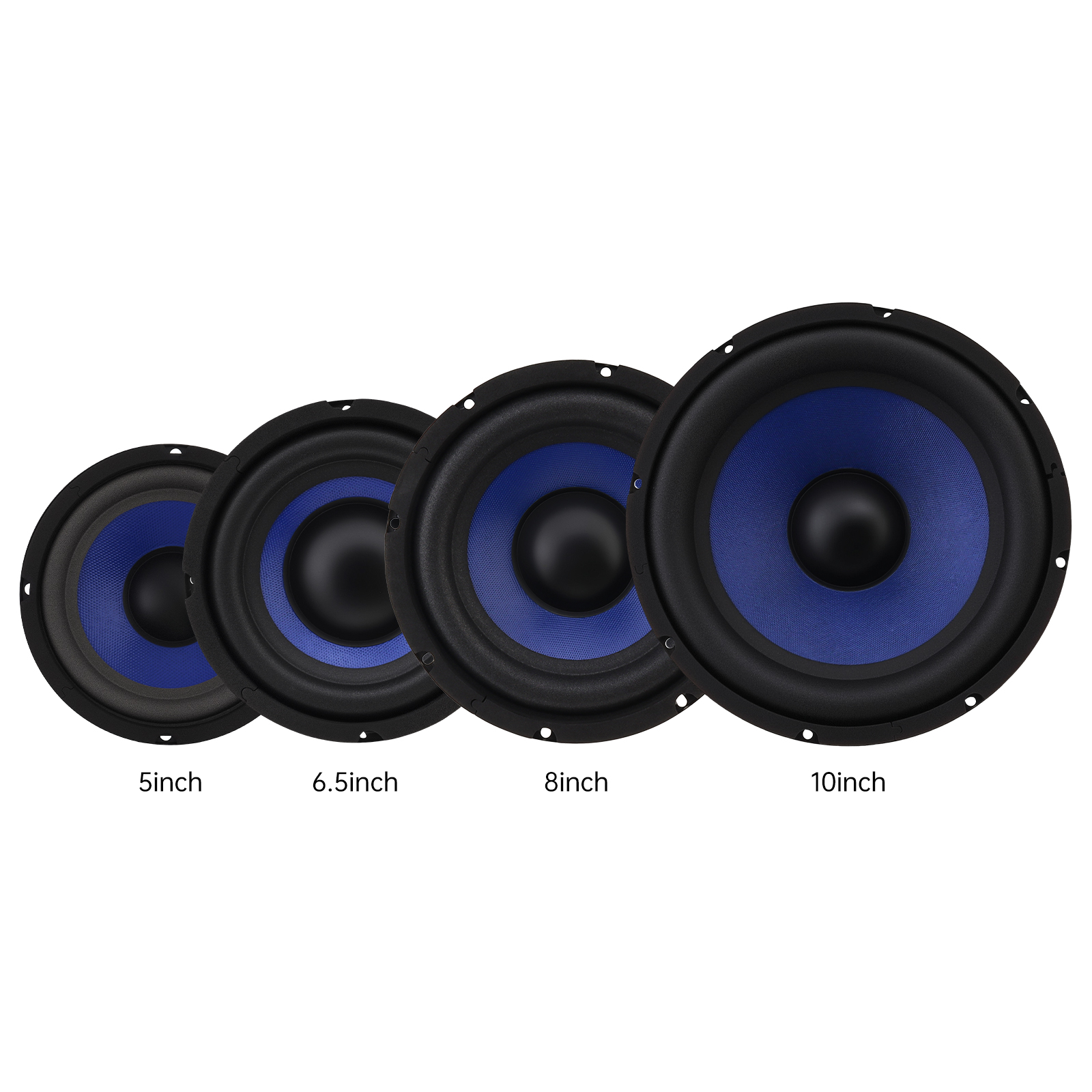 1pc 5 / 6/ 8/ 10 Polegada alto-falante do carro baixo alto-falante subwoofer áudio música estéreo gama completa frequência alto-falantes automotivos