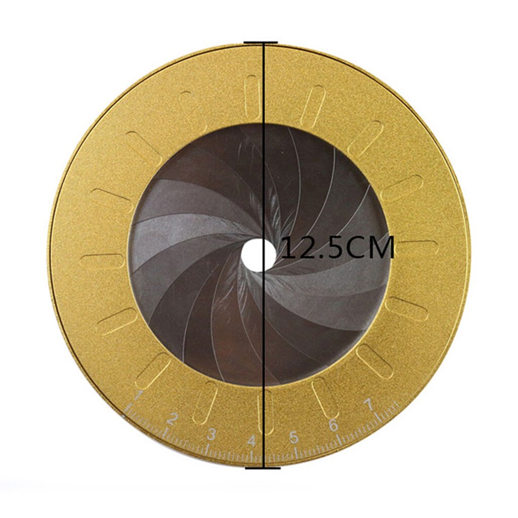 Ronde Cirkel Tool Verstelbare Meting Rvs Creatieve Tekening Liniaal Met Size Maatregel Leren Briefpapier 504 #2