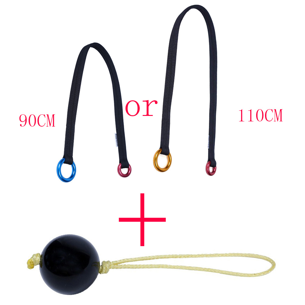 Cuerda de escalada arborista para trabajos en árboles, eslinga de cinturón de bucle de fricción con bola de anclaje arborista Retriever