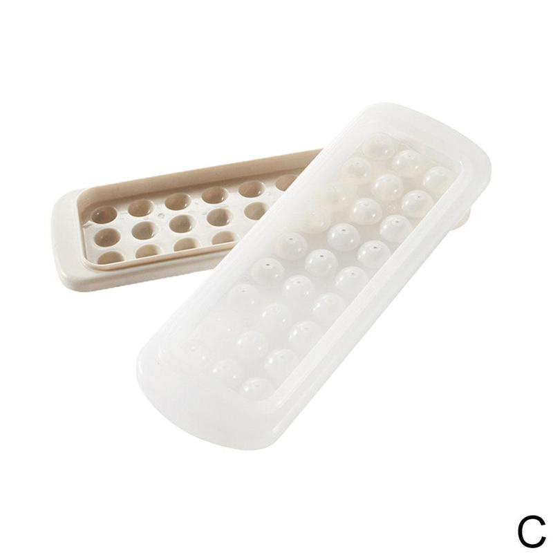 Molde esférico para hacer cubitos de hielo, esférico, esférico, bola pequeña, molde de hielo redondo, buenos moldes, bandeja alta, celosía, para , S1X1, 27: apricot