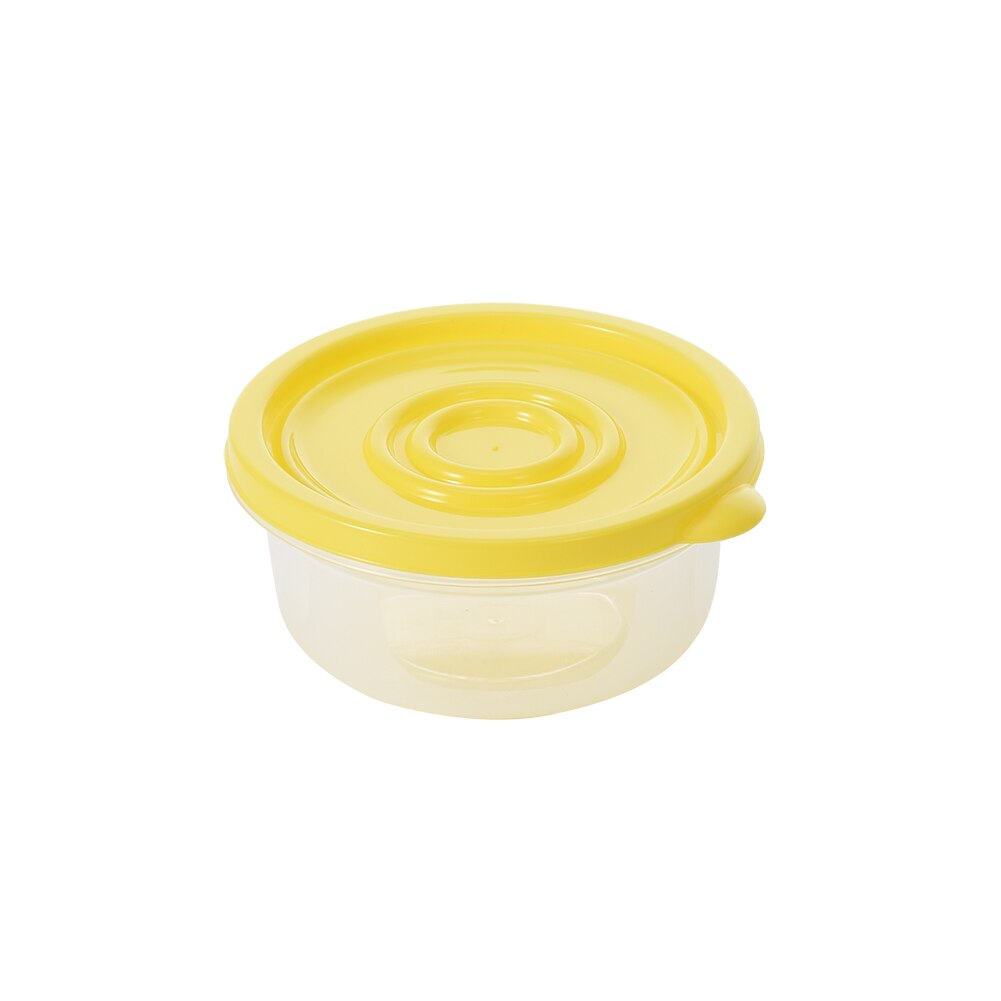 5Pcs Regenboog Vierkante Scherper Voedsel Opslag Plastic Containers Versheid Behoud Vruchten Plantaardige Opbergdoos Met Deksel