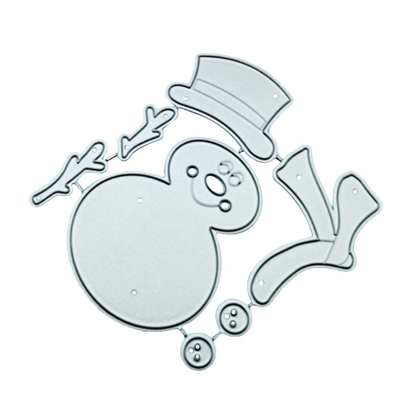 Christmas Gnome Santa Claus Metal Cutting Dies Stencil DIY Scrapbooking Template Dorp Ship: Snowman Scarf
