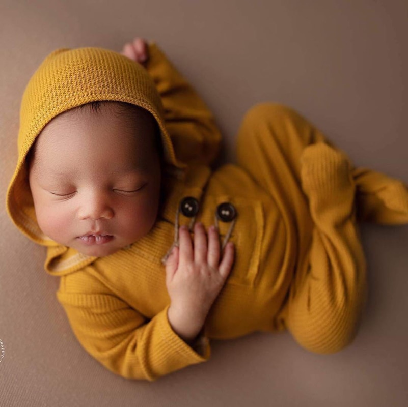 Tøj til nyfødte fotografering rekvisitter tøj til fødte baby fotoshoot tøj dreng romper kostume bebe foto tilbehør