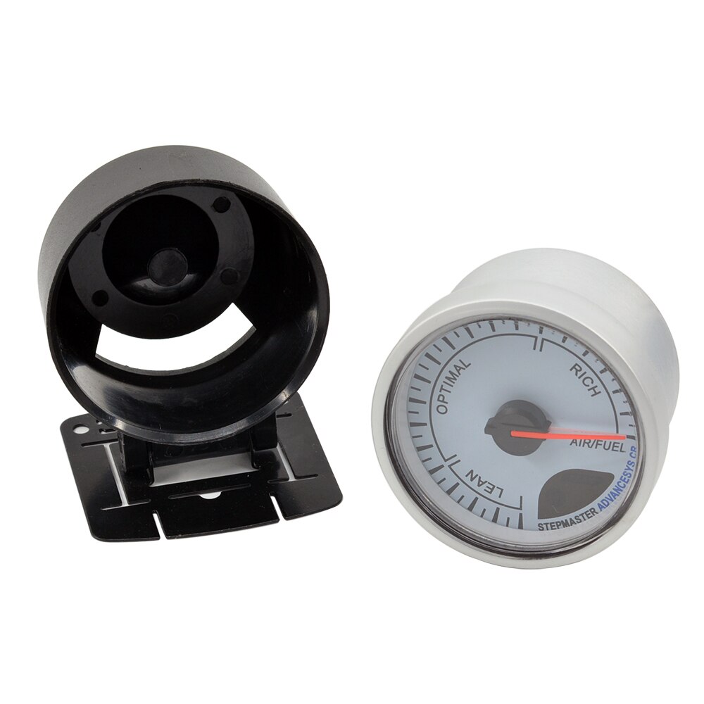 Dragon 60mm Auto Air Fuel Ratio Car Gauge White and Red Backlight Narrow Band Oxygen Sensor Meter