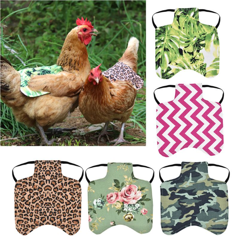 Adjustable Pet Clothes Hen Apron Poultry Hen Saddle Apron Feather Protection Holder Chicken Protector