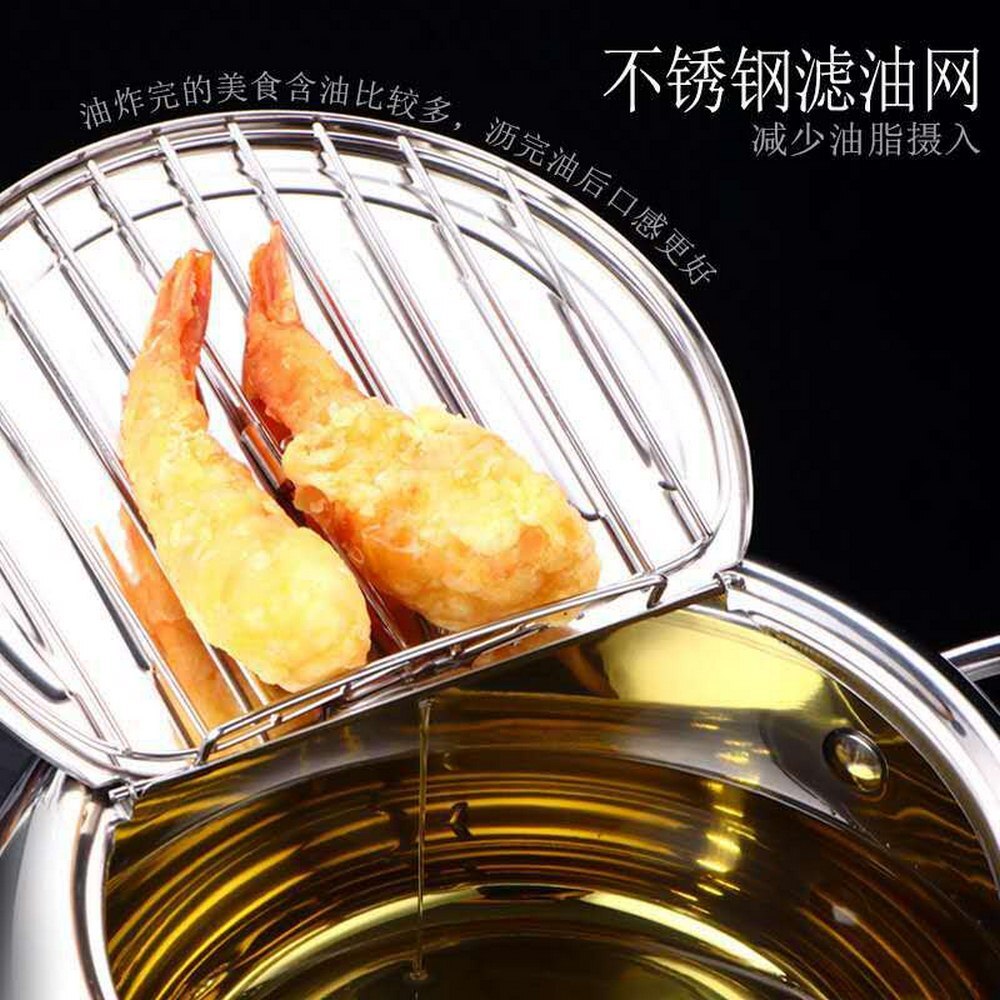 Kök friteringsgryta termometer tempura fritöspanna temperaturkontroll stekt kycklingkruka matlagningsverktyg kök matbar