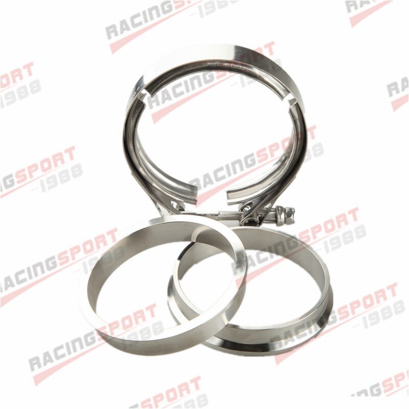 V-Band Set met Speciale Snelsluiting RVS - Mannetje & Vrouwtje