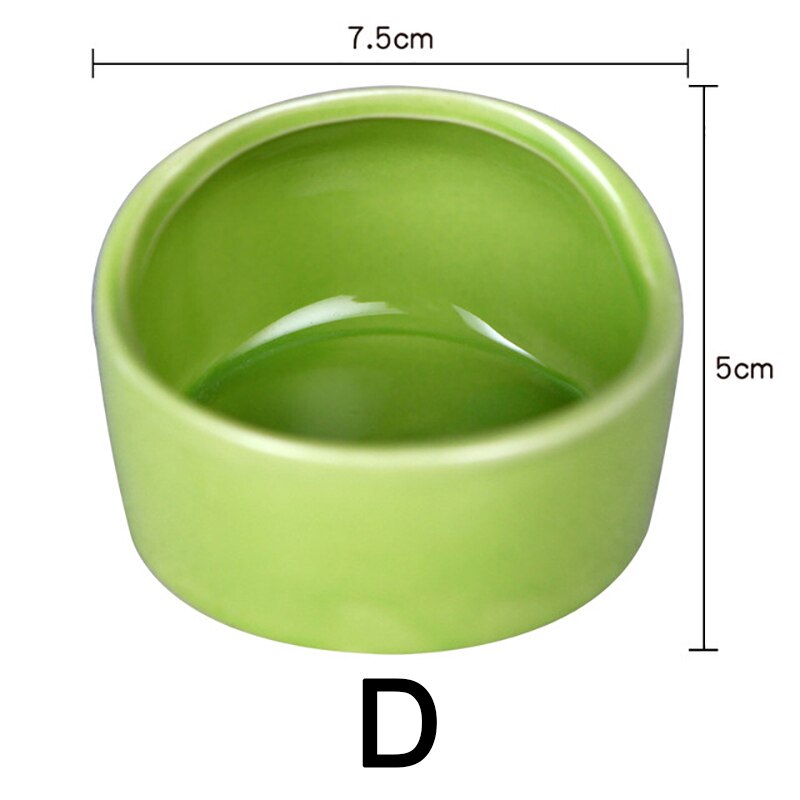 Bol à collation en céramique pour Hamster, coupe-vent , nourriture et eau, mangeoire pour petit animal de compagnie, accessoires pour Hamster,: D