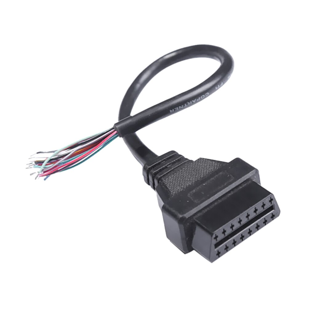 16 Pin OBD 2 OBD II Auto Car Diagnostic Adapter Connector Cable 30cm