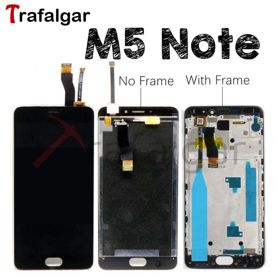 For Meizu M5 Note LCD Display Touch Screen Digitizer M621H M621Q M621M M621C For Meizu M5 Note Display With Frame Replacement