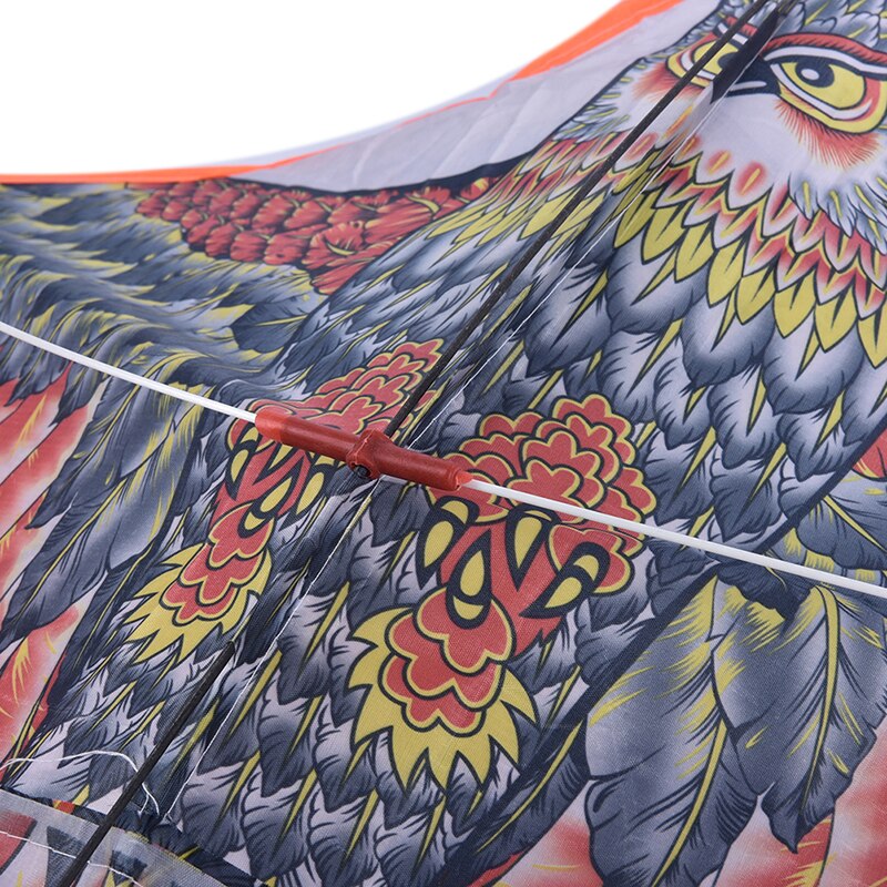 Flyvende høg fugleskræmsel have fugl gård nylon klud drager skræmmer hjem dekoration krage repeller 1m*50cm