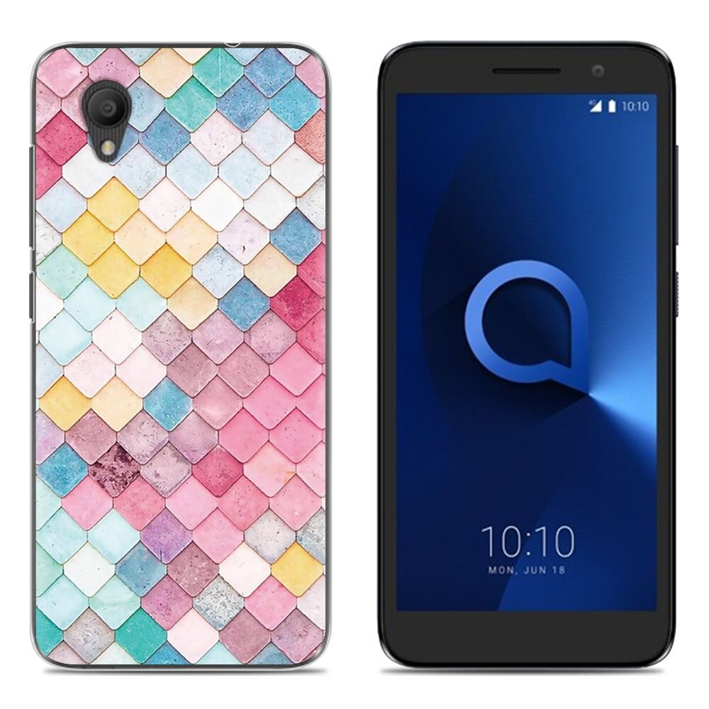 TPU Posteriore Del Silicone Della Copertura Del Telefono Per Alcatel 1/ 5033D/ 5033X/ 5033Y 6-pollici Alla Moda Colorata Dipinta cassa del telefono: 8