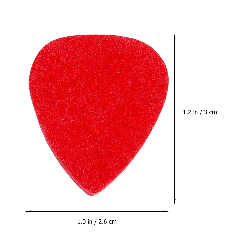 6Pcs Gitaar Plectrumwool Vilt Gitaar Pick Gitaar Accessoire Ukulele Plectrums