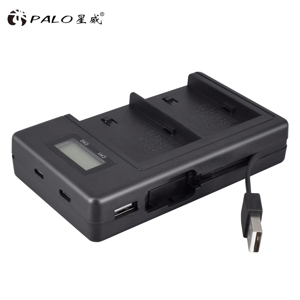 PALO NP-F960 NP-F970 NPF960 NPF970 chargeur de batterie D&#39;AFFICHAGE à CRISTAUX LIQUIDES pour SONY F930 F950 F770 F570 CCD-RV100 NP-F550 NP-F770 NP-F750 F960 F970