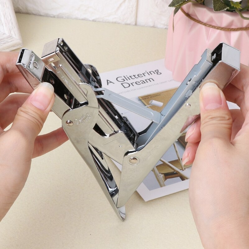 Durable Metal Heavy Duty Paper Plier Stapler Desktop Stationery Office Supplies