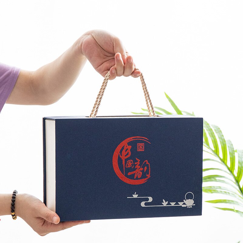 6Pcs/Set Chinese Ceramic Tea Set With Tea Caddy Traditional Teacups Suitable for With Exquisite Box Packaging Drinkware