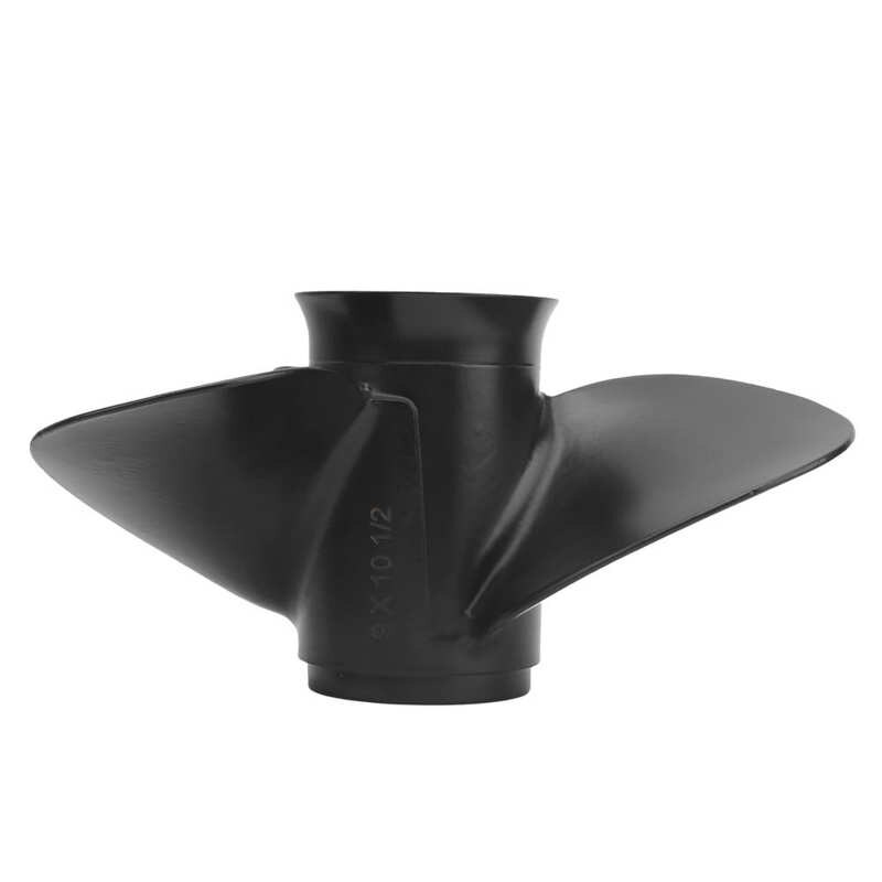 Aluminum Alloy Propeller 9x10-1/2in Outboard Propeller 3 Blades 8 Tooth High Thrust Aluminum Alloy 48-828156A12 Replacement