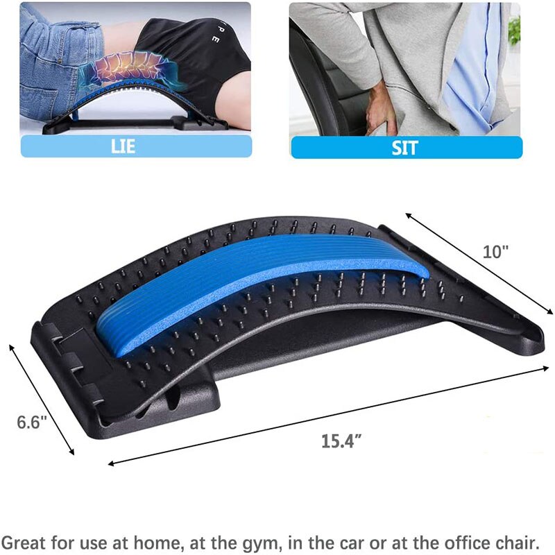Back Massager Stretching Device Multi-Level Lumbar Support For Bed ＆Chair＆Car Massage Tools Lower and Upper Muscle Pain Relief