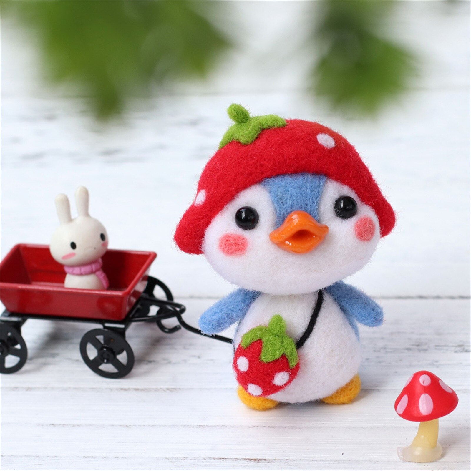 Leuke Pinguïn Patroon Handgemaakte Diy Poke Wol Vilt Materiaal Productie Pakket Kinderen Gevulde Pop Voor Kinderen Kinderen Pluchen Speelgoed: H