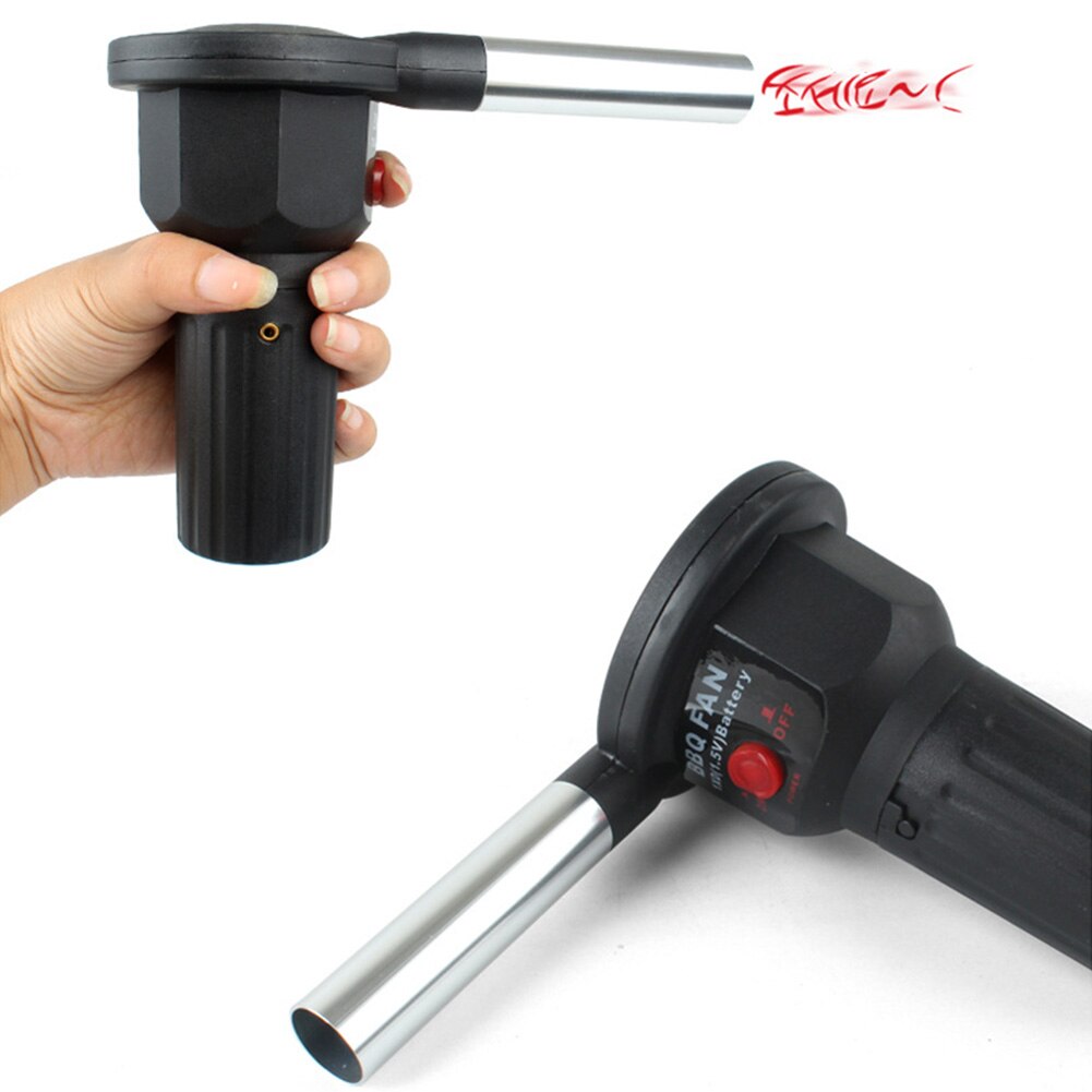 Portable BBQ Fan BBQ Air Blower Fan Camping ABS aluminum Picnic Barbecue