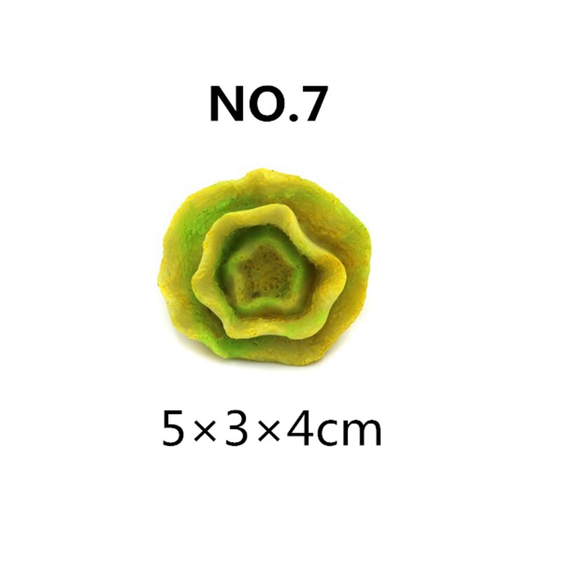Resin Coral Decoration Colorful Fish Aquarium Decoration Artificial Coral For Fish Tank Resin Reef Rock Lanscaping Ornaments: 07