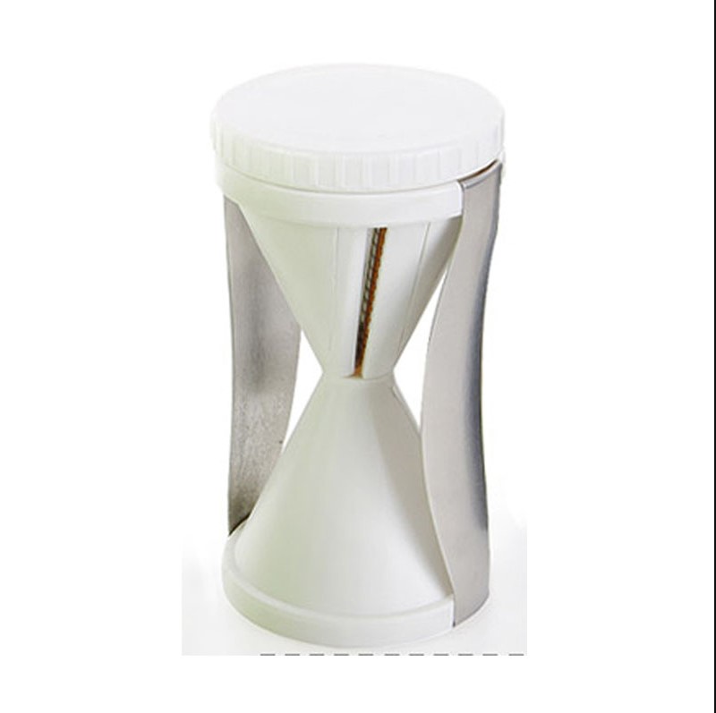 Vegetable Spiralizer Bundle Fruit Slicer Julienne Peeler Stainless Steel Vegetable Spiral Slicer Julienne Cutter: WHITE