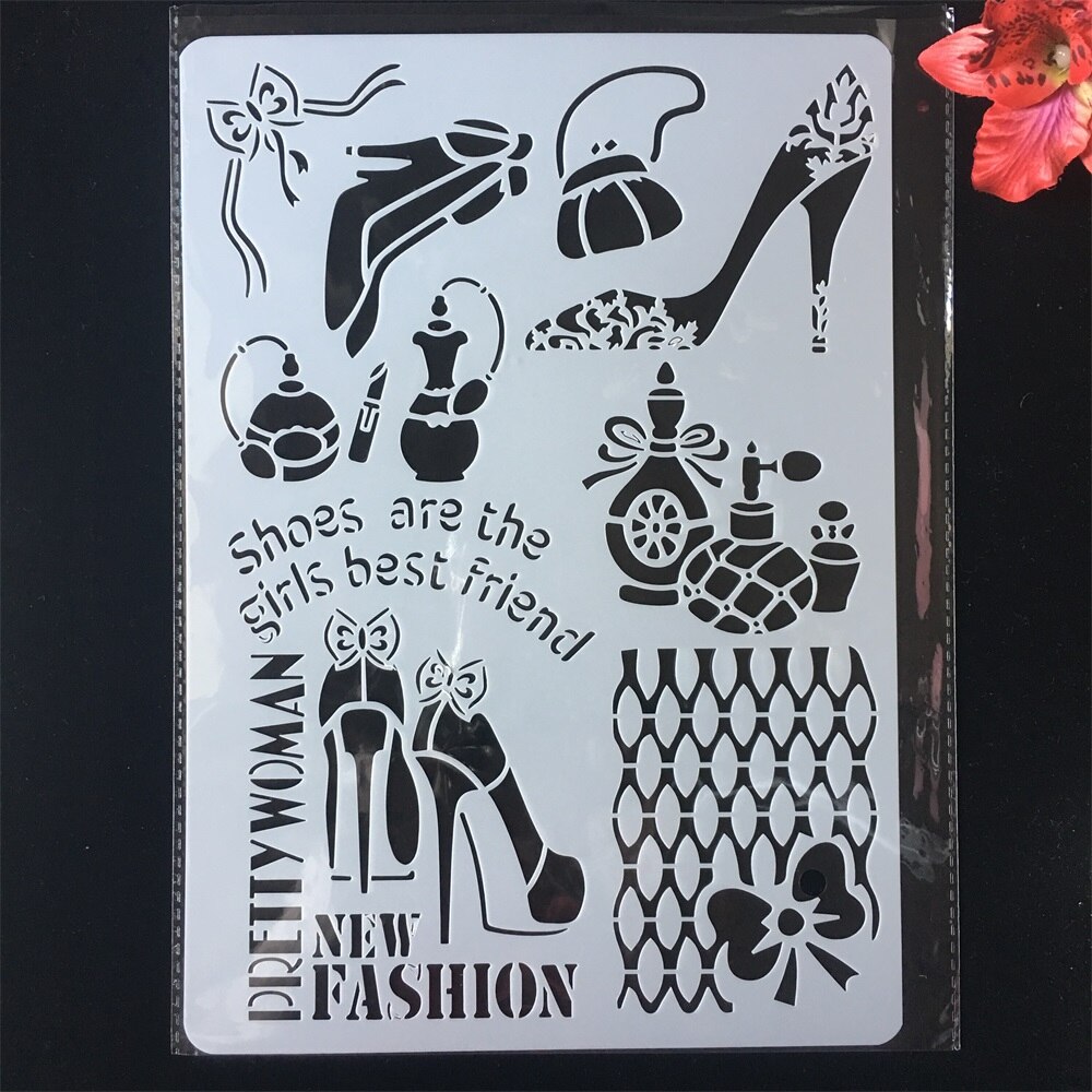 29*21cm A4 Chinese Words Tang Poem DIY Craft Layering Stencils Painting Scrapbooking Stamping Embossing Album Card Template: 1