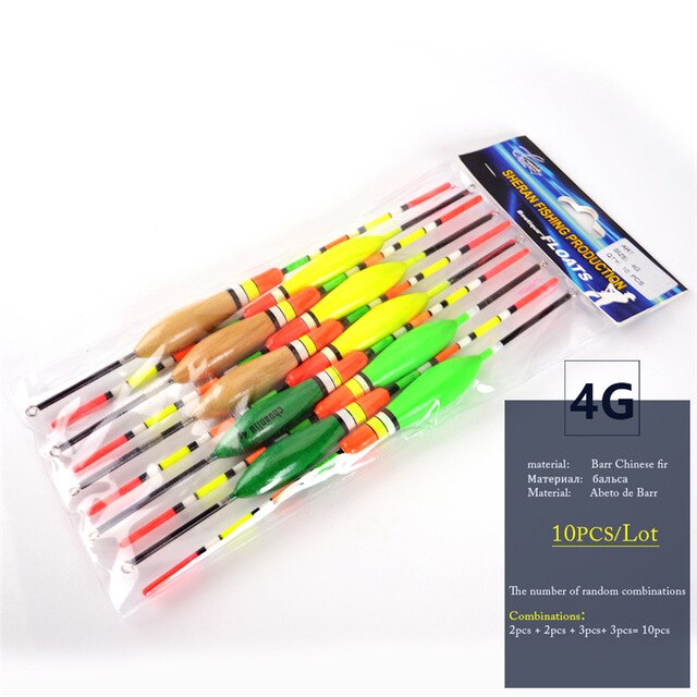 Vis Koning Vissen Vlotter Karpervissen Accessoires 10 Stk/set 2G 3G 4G 5G Dobbers For A Vissen flotteur De Peche Drijvende Pesca: 564-4g