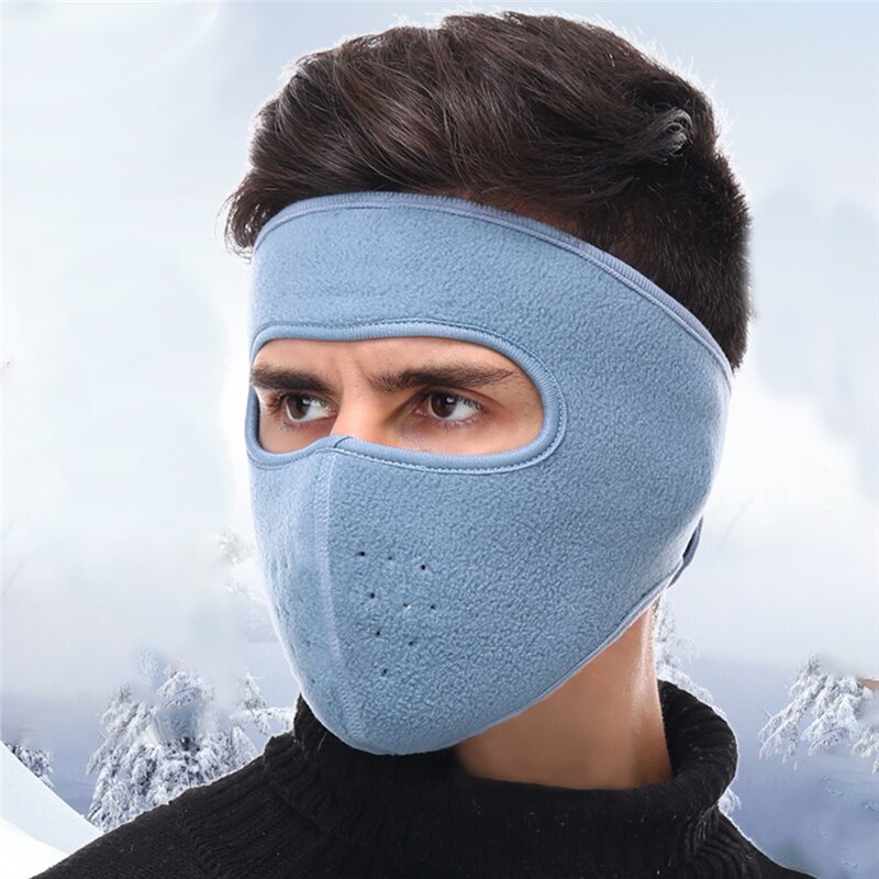 Máscara de Ciclismo de otoño e invierno, orejeras gruesas con calefacción, protección de orejas integrada, cálida, a prueba de polvo, para ciclismo al aire libre