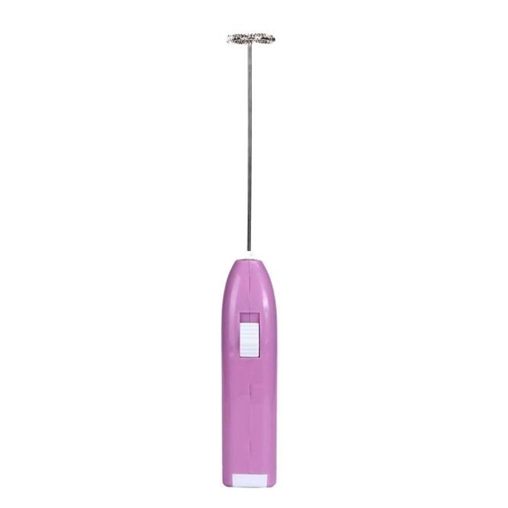 1pc mjölk dryck kaffe visp mixer kök mixer praktisk elektrisk ägg visp dryck bubbla mini skum blandare omrörare maskin: Lila