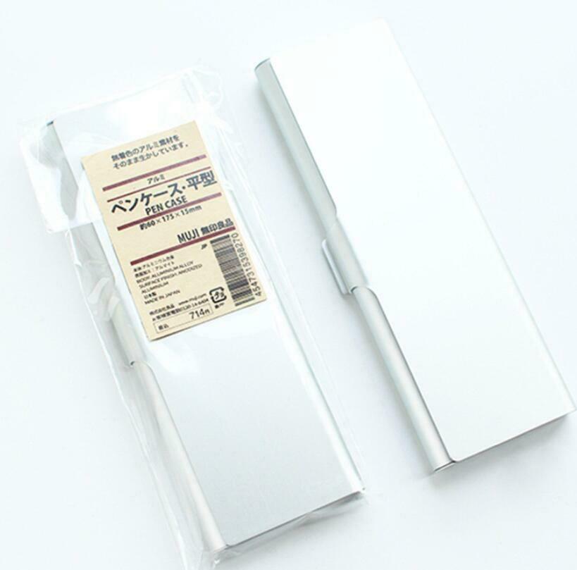 MUJIs MoMA JAPAN Aluminum Body pen case good-simple MUJ1 Pen box Pencil Cases Pencil Bags Сумки для карандашей