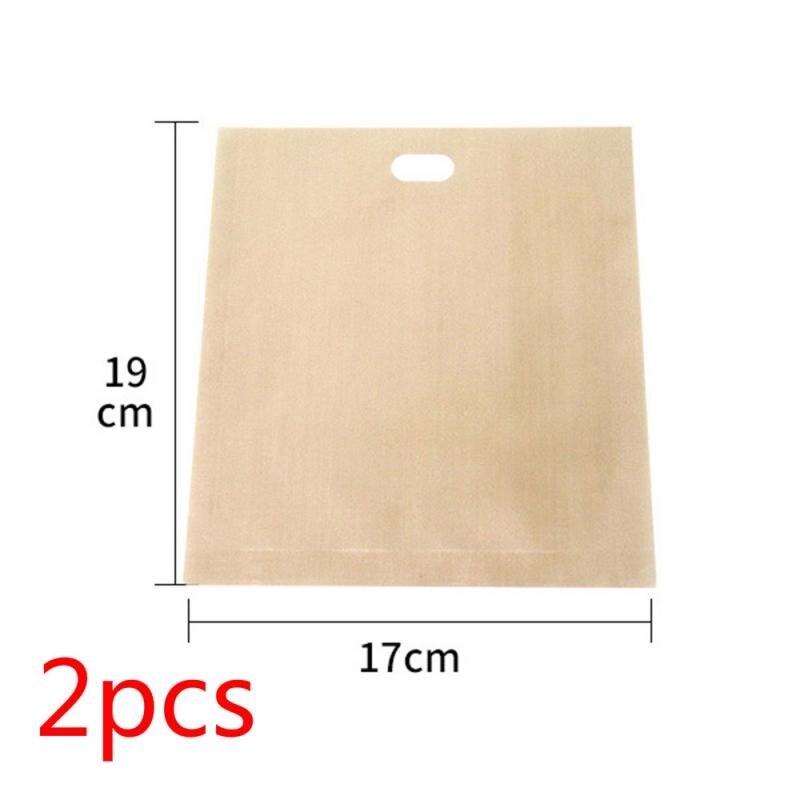 6PCS Reusable Toaster Toastie Bread Sandwich Toast Bags for Grilled Cheese Sandwiches Pockets Toasty Toastabags Kitchen Tools: 2pcs  large