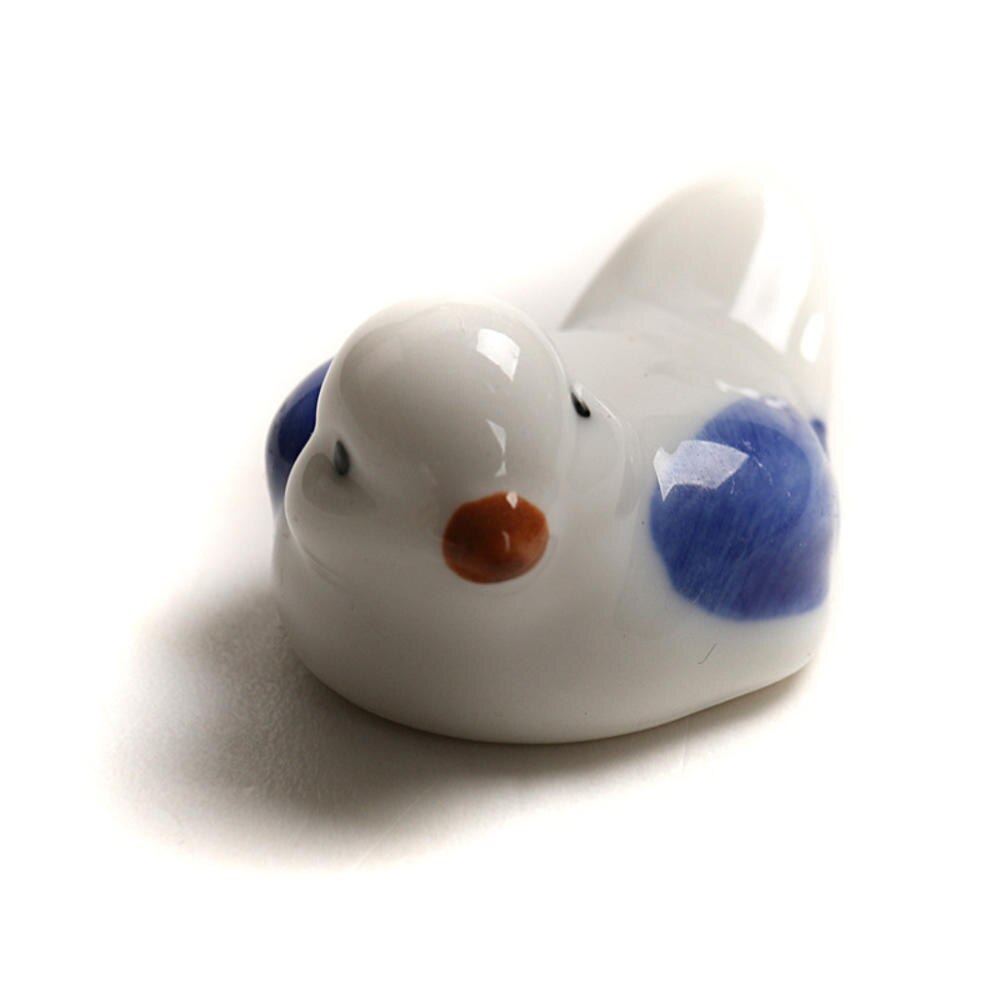 Soporte de cerámica para palillos de estilo japonés, estante para palillos con bonito de animales, almohada, cuidado, artesanía de cocina, vajilla, decoración
