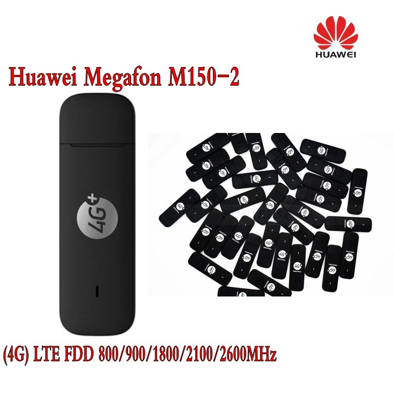 Unlocked Huawei E3372 M150-2 150 Mbps 4G FDD 800/900/1800/2100/2600 MHz USB draadloze Modem 3G Mobiele Breedband PK E3276s-150