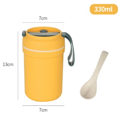 Kunststoff Suppe Kasten Versiegelt dicht Lunchbox freundlicher Frühstück Reisbrei Suppe Tasse Lebensmittel Container Mahlzeit Vorbereitung Bento Kasten: 4