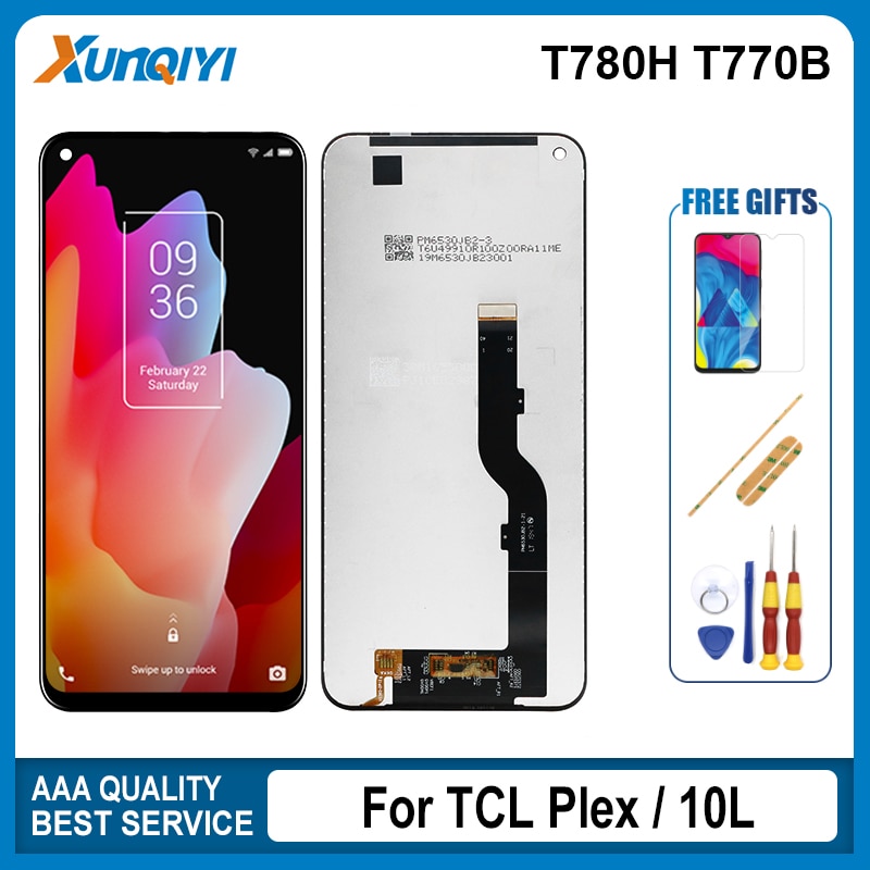 Originele 6.53 "T780H T770B Lcd Touch Screen Digitizer Vergadering Vervanging Reparatie Onderdelen Voor Tcl Plex 10L T1 Lite