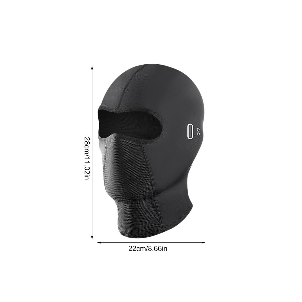 UV-Schutz-Kopfbedeckung, Sonnenschutz, Vollgesichtsabdeckung, ergonomische Passform, Fahrradkappe, weiche Kopfsocke mit Brillenlöchern zum Wandern: WHITE