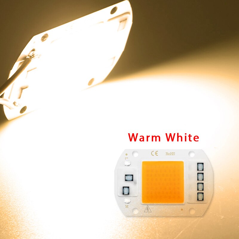 Cob led-lyschip  ac110v 220v 10w 20w 30w 50w led-lamperchip til havebelysning fokus spotlight projektørlamper cob perle-led: 110v / Militærgrøn / 24w