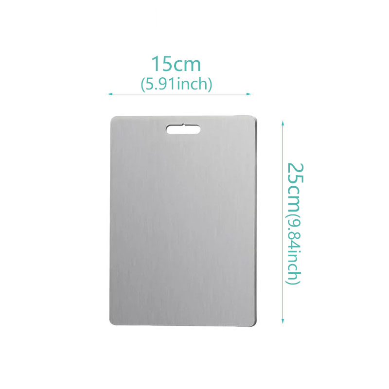 Titanium Cutting Boards Two Sides Of Germany Board 304Stainless Steel Food Cutting Food Cutting Mat Serving Tray For Cooking: 250x160x15mm / Red